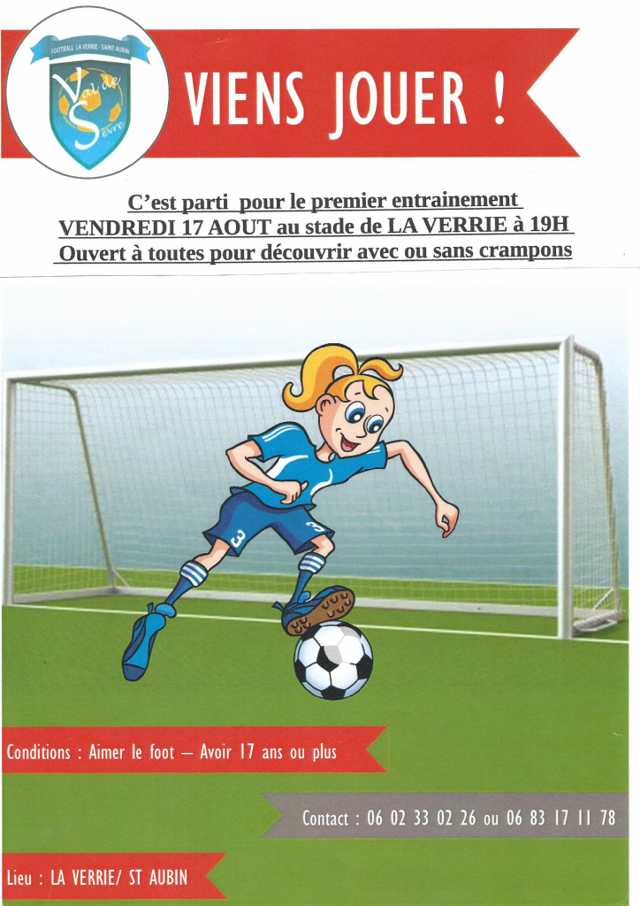 Affiche feminine entrainement