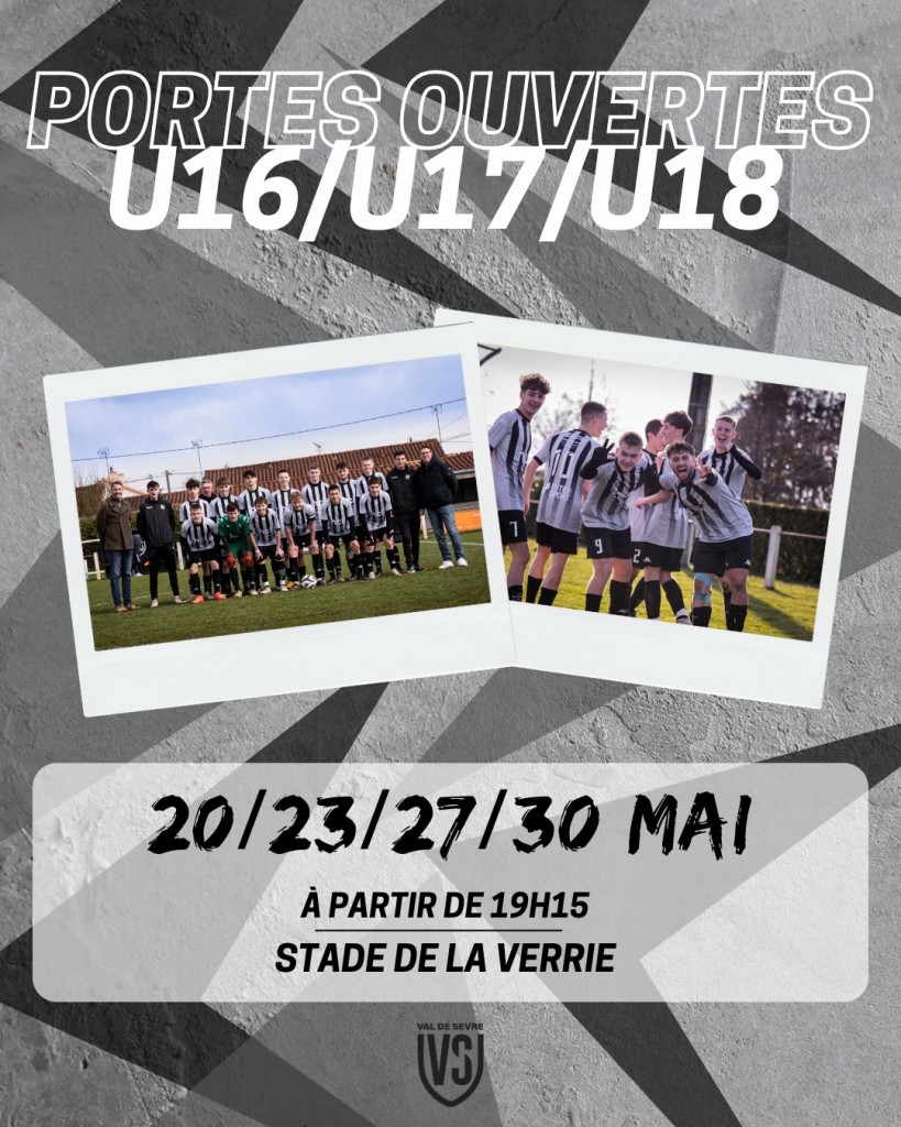Portes Ouvertes U16-U17-U18 Mai 2025
