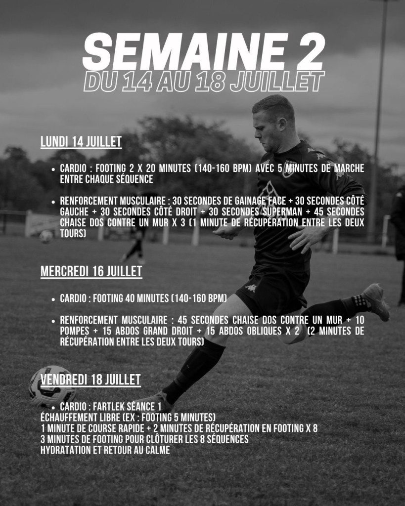 Reprise individuel Semaine 2