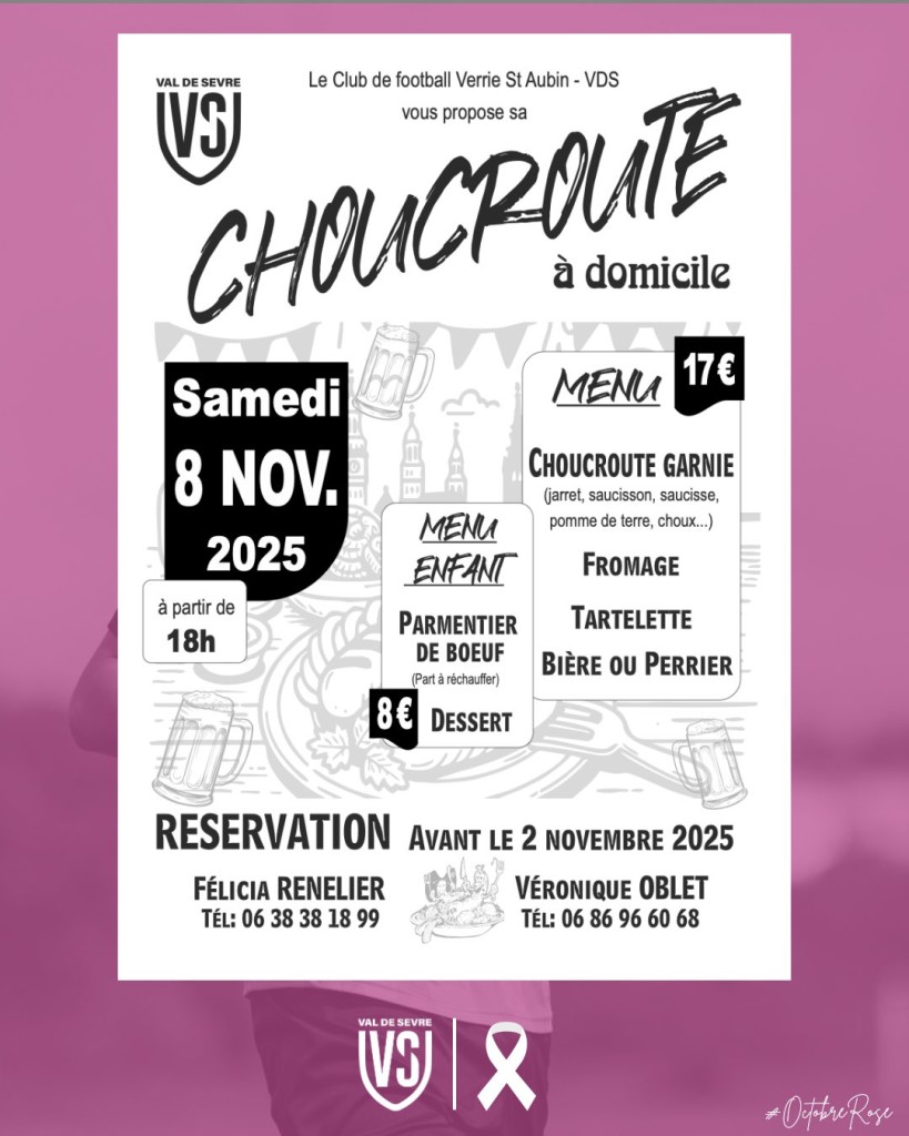Affiche Choucroute Novembre 2025