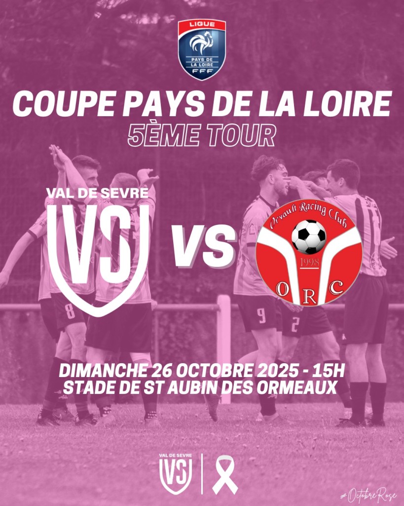 Coupe des Pays de la Loire 5eme tour 25-26