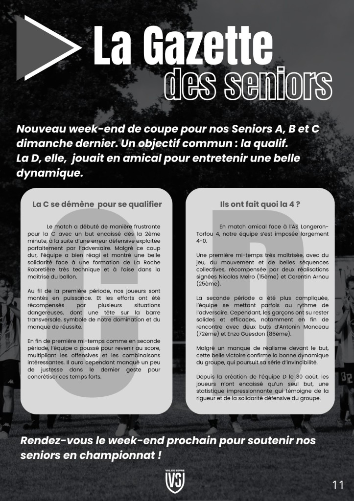 La Voix du Stade N°1 - P11