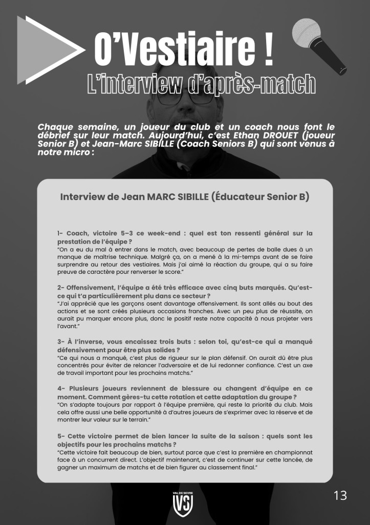 La Voix du Stade N°2 - P13