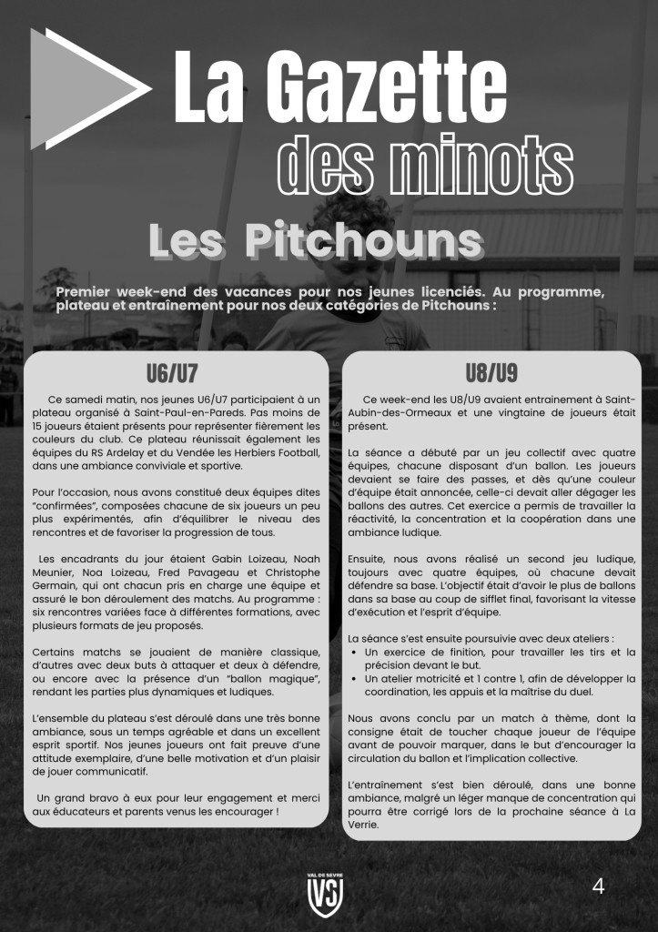 La Voix du Stade N°2 - P4