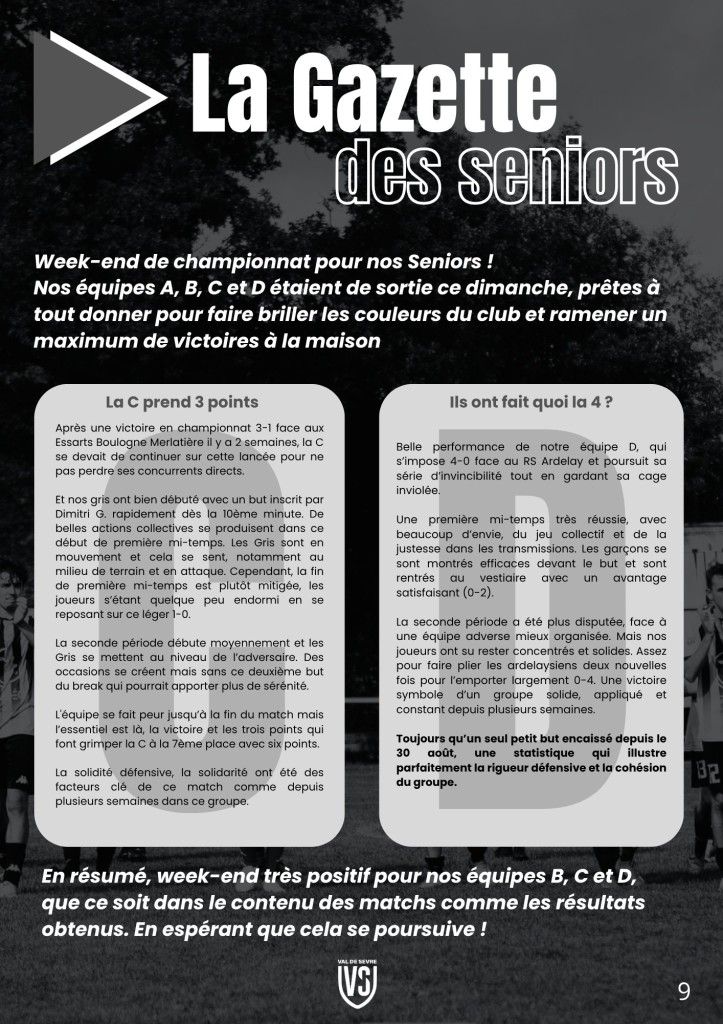 La Voix du Stade N°2 - P9