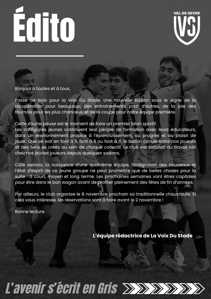 La Voix du Stade N°3 - P3