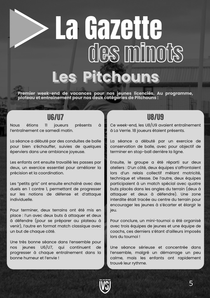 La Voix du Stade N°3 - P5