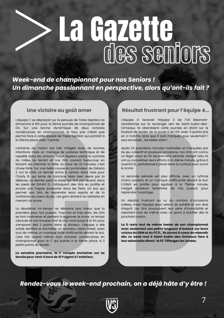 La Voix du Stade N°4 - P7