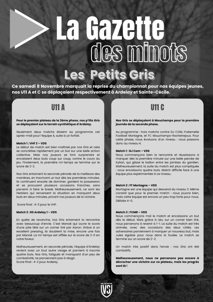 La Voix du Stade N°5 - P5