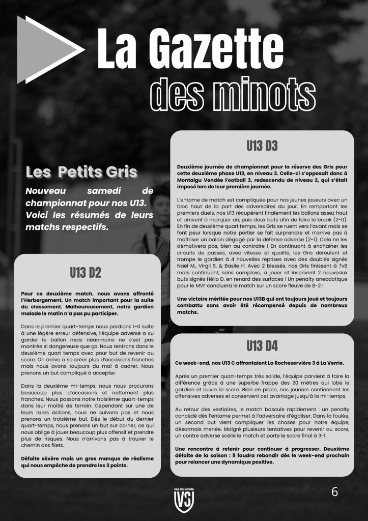 La Voix du Stade N°6 - P6