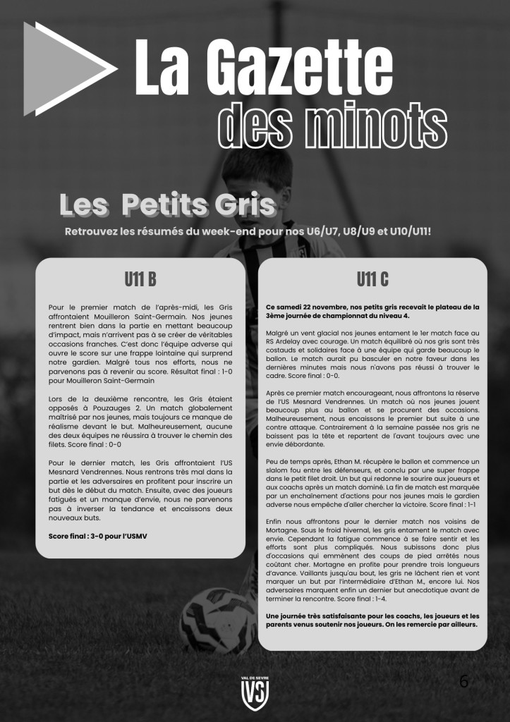 La Voix du Stade N°7 - P6