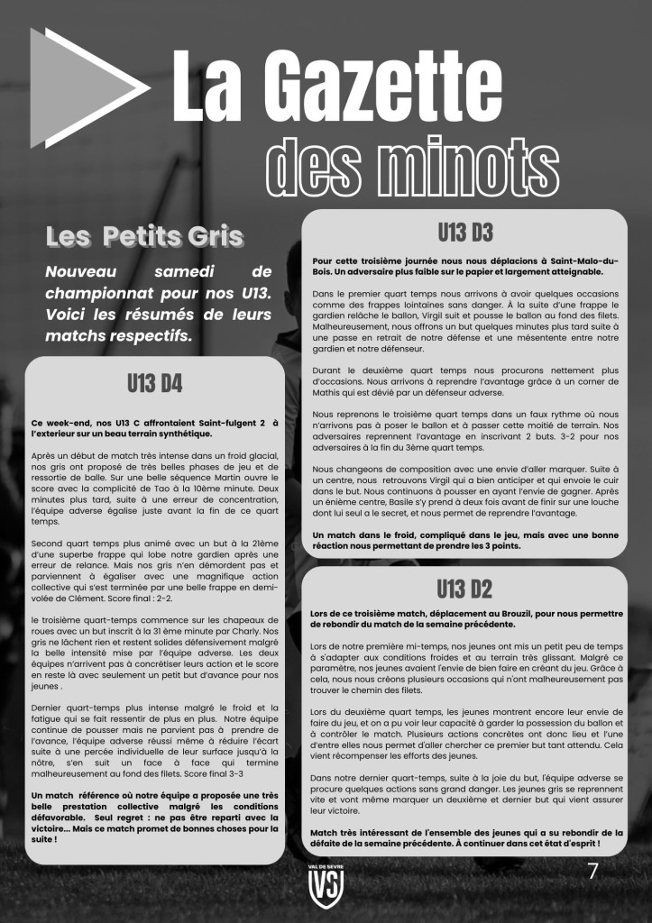 La Voix du Stade N°7 - P7