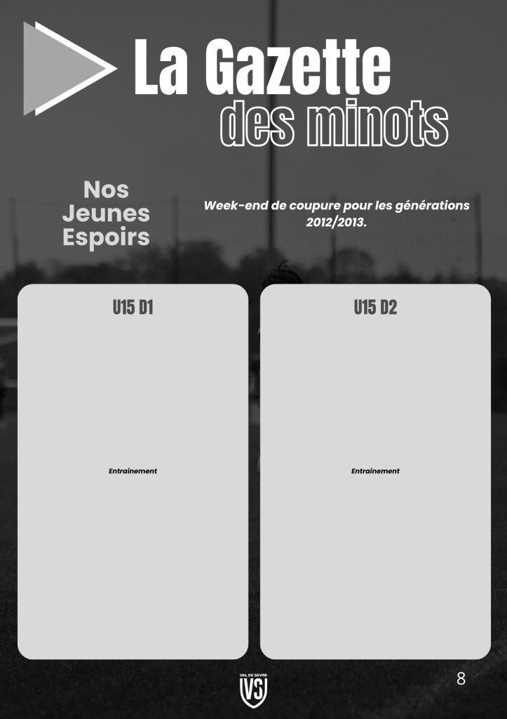 La Voix du Stade N°7 - P8