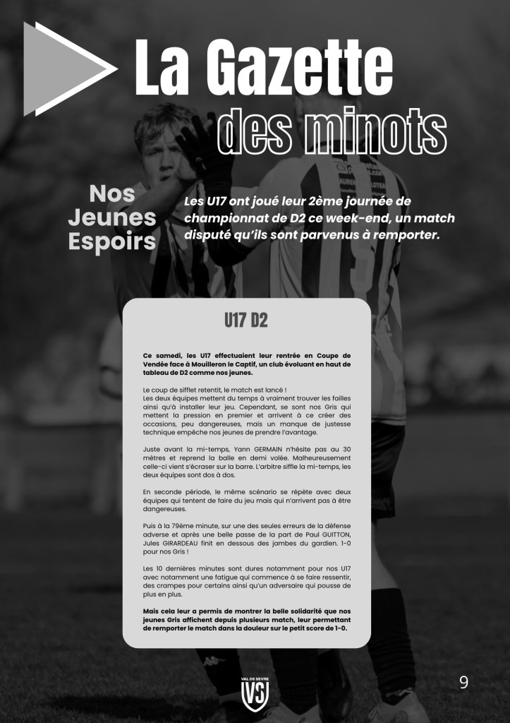 La Voix du Stade N°7 - P9