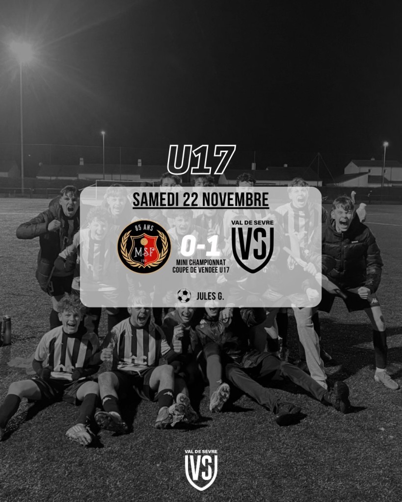 Résultats Match 22-23 Novembre 2025 U17