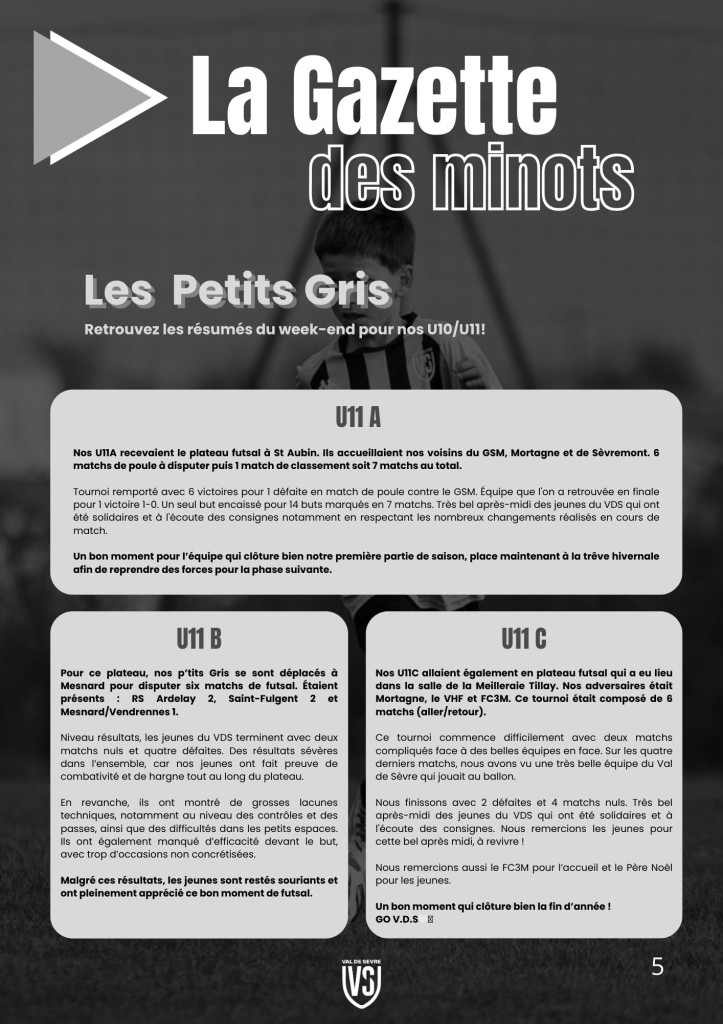 La Voix du Stade N°10 - P5