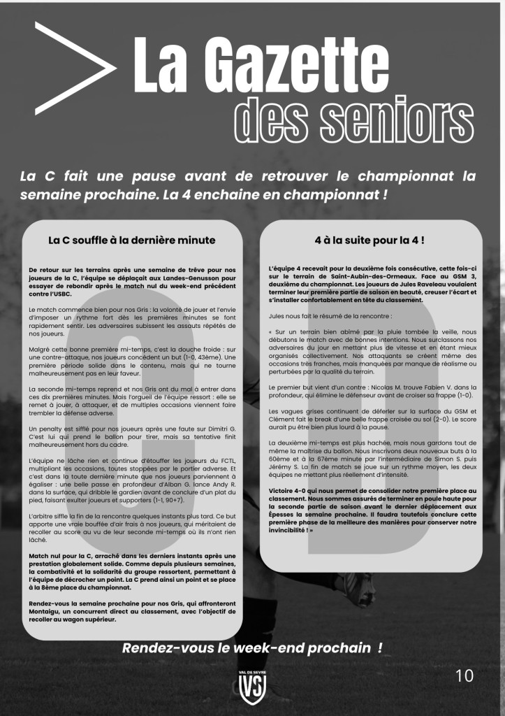 La Voix du Stade N°8 - P10
