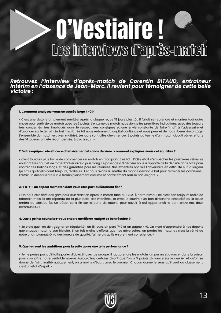 La Voix du Stade N°8 - P13