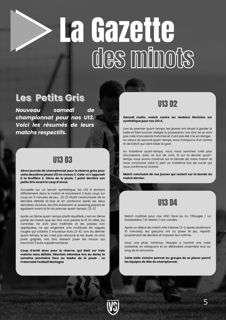 La Voix du Stade N°8 - P5