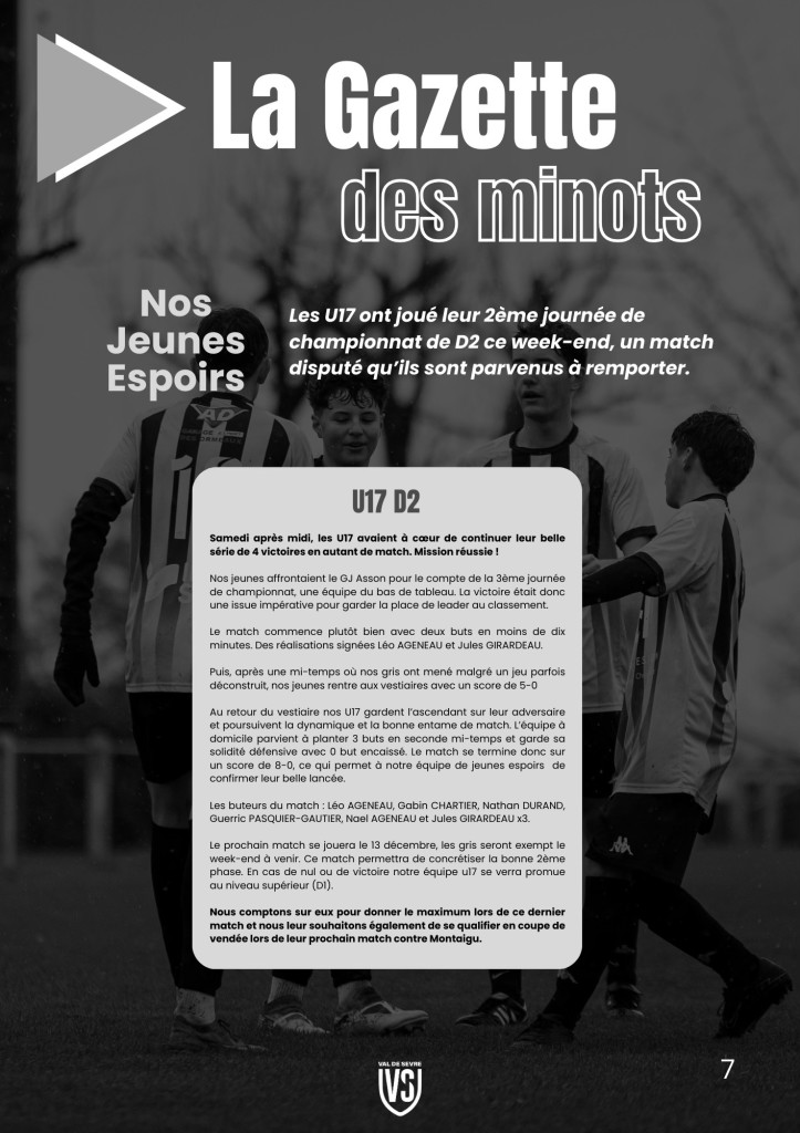 La Voix du Stade N°8 - P7