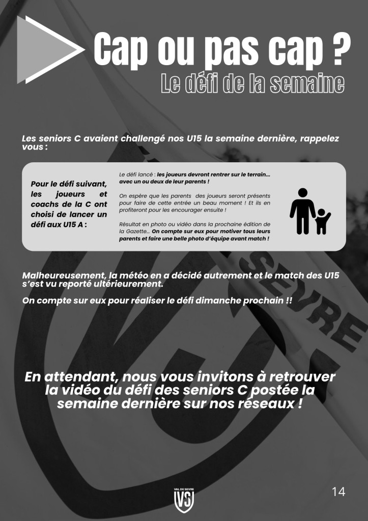 La Voix du Stade N°9 - P14