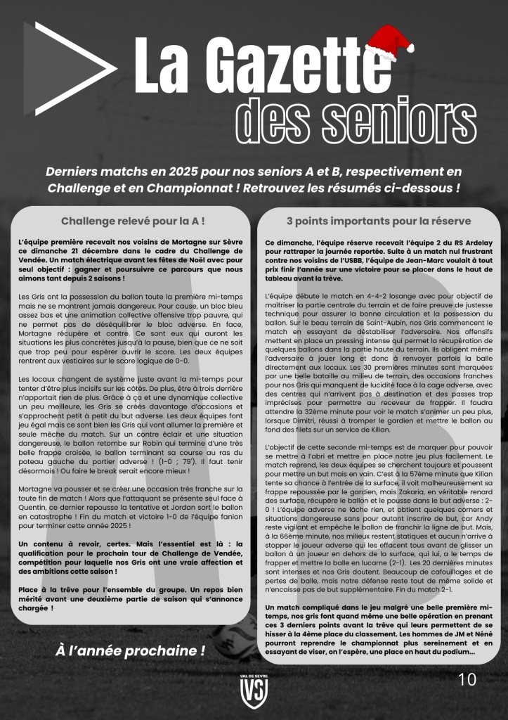 La Voix du Stade N°11 - P10