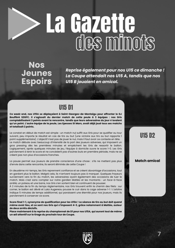 La Voix du Stade N°12 - P7