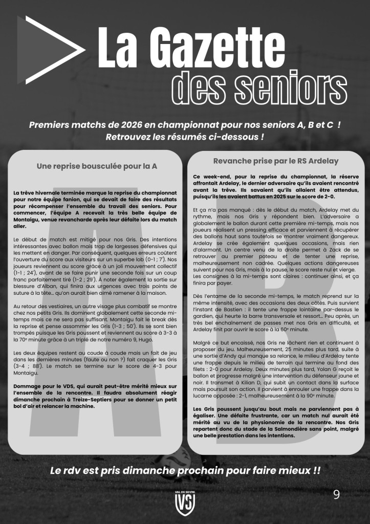 La Voix du Stade N°12 - P9
