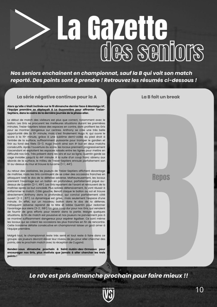 La Voix du Stade N°13 - P10