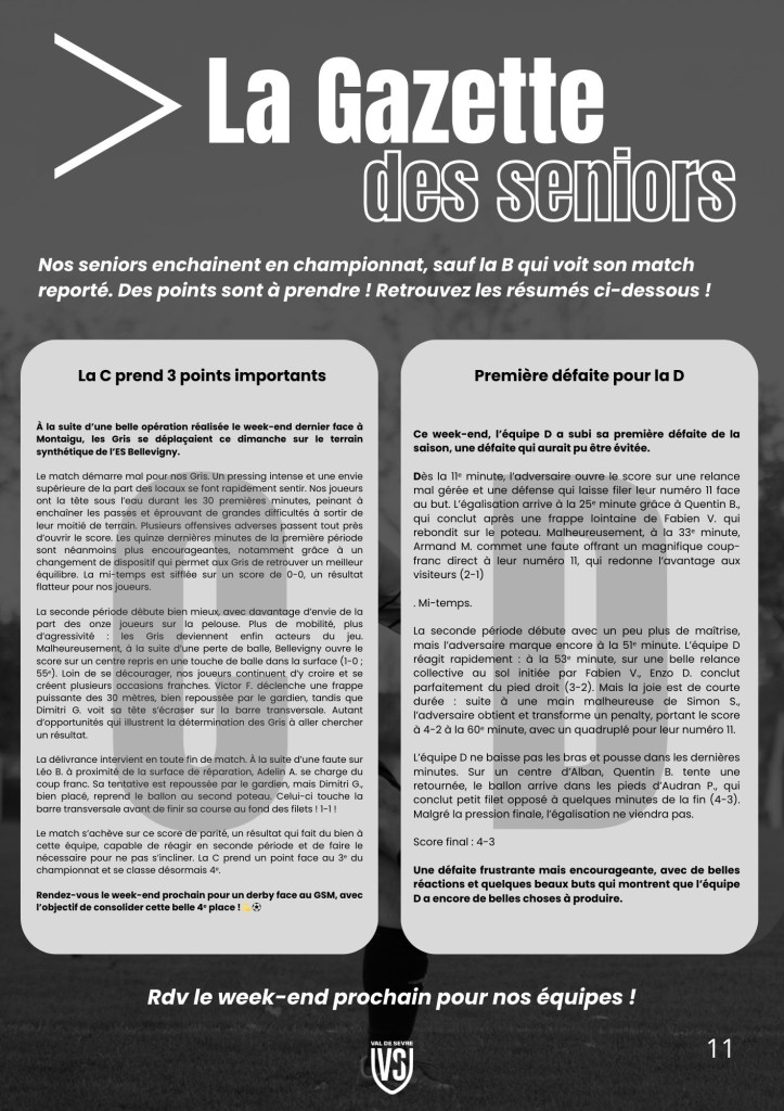 La Voix du Stade N°13 - P11