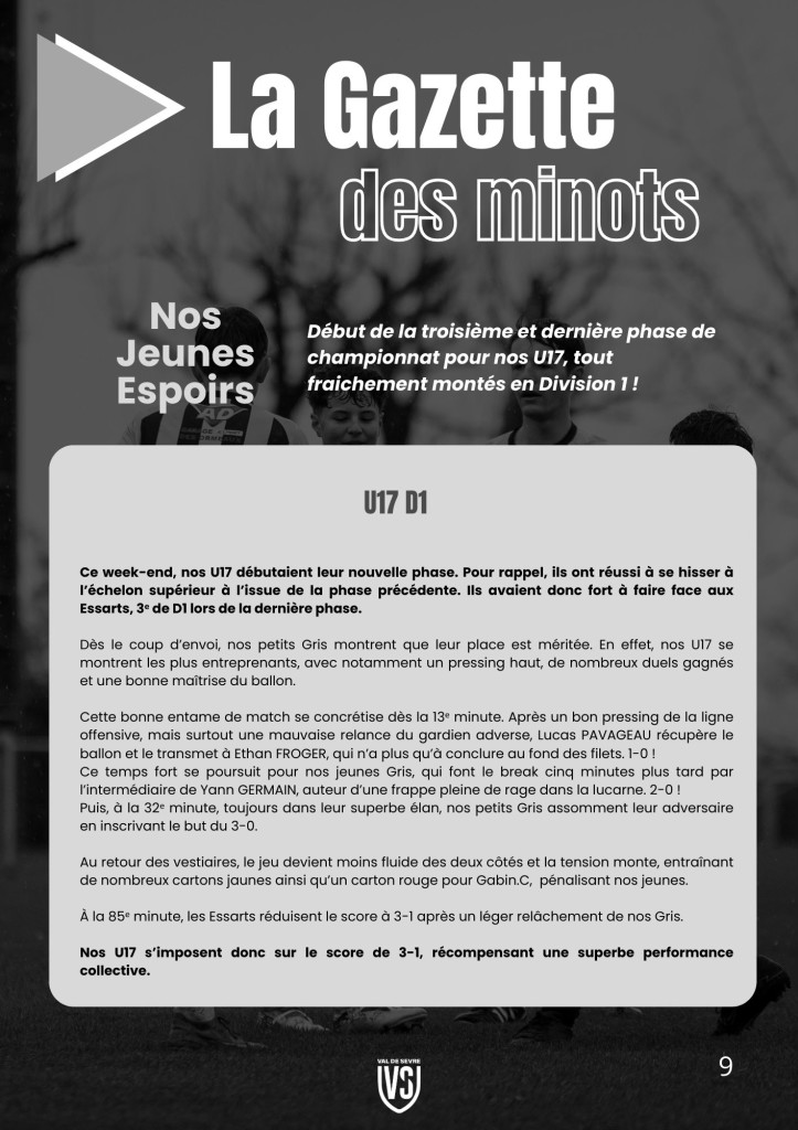 La Voix du Stade N°13 - P9