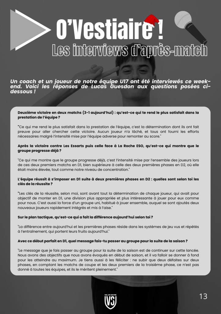 La Voix du Stade N°14 - P13