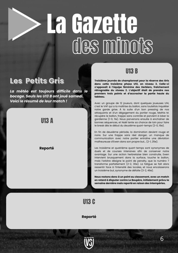 La Voix du Stade N°14 - P6