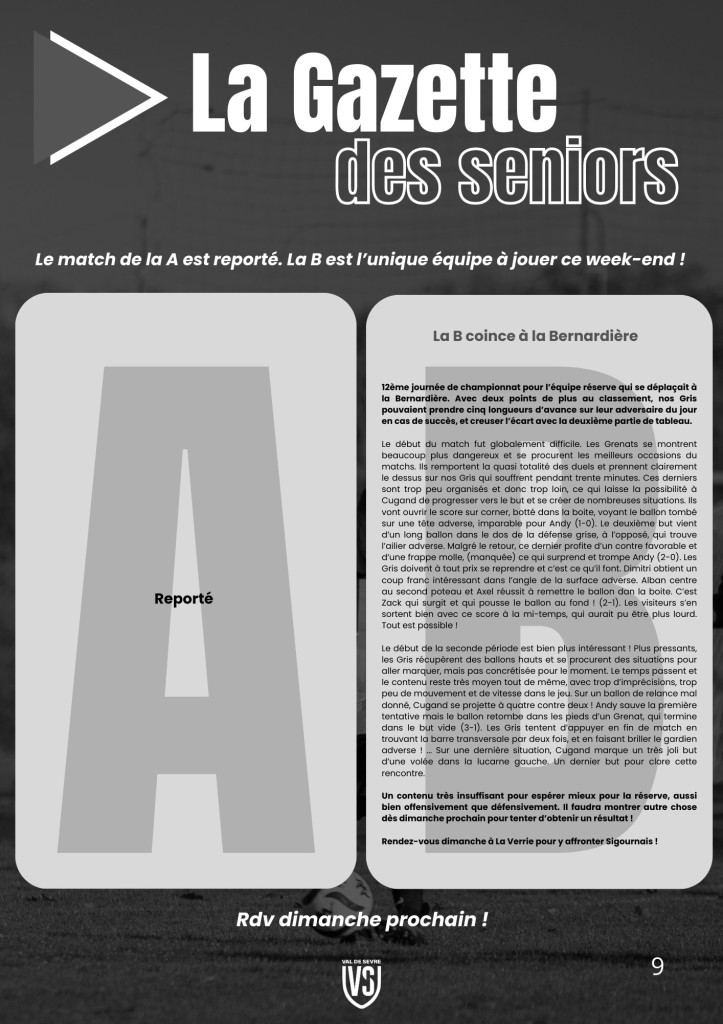 La Voix du Stade N°14 - P9