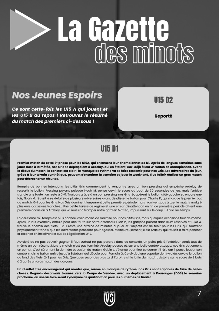 La Voix du Stade N°15 - P7