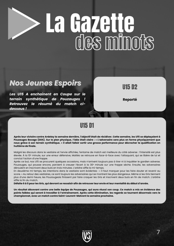 La Voix du Stade N°16 - P7