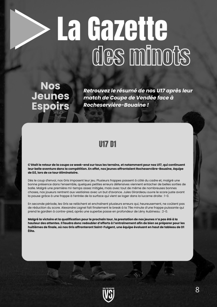 La Voix du Stade N°16 - P8