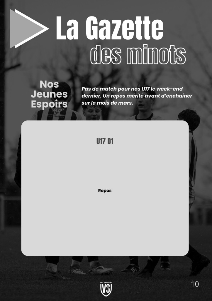 La Voix du Stade N°17 - P10