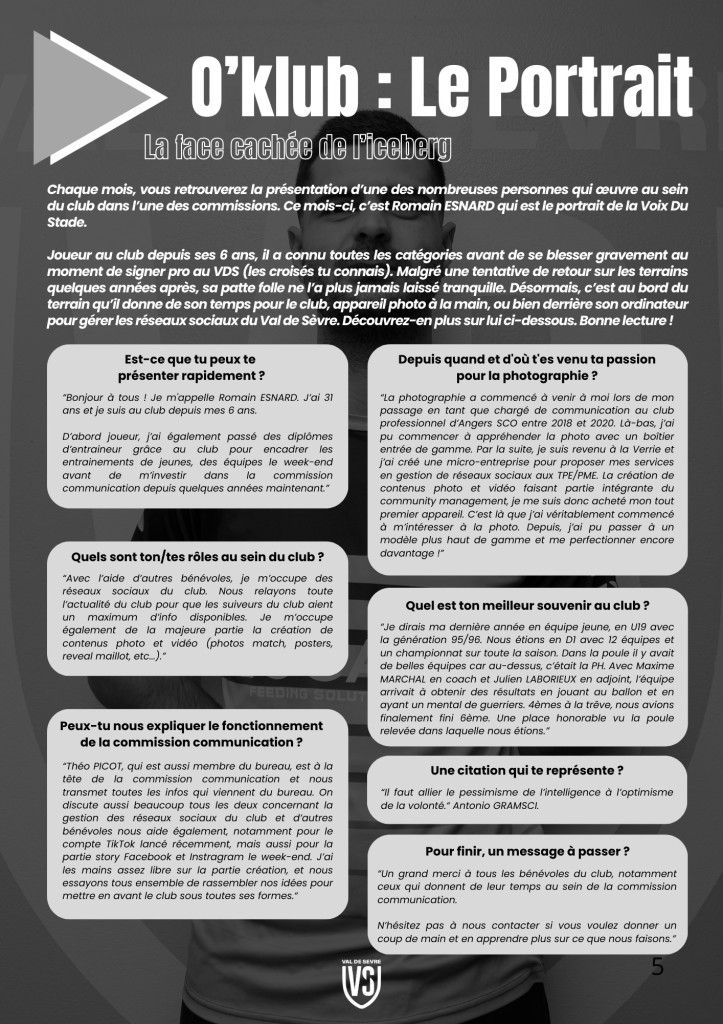 La Voix du Stade N°17 - P5