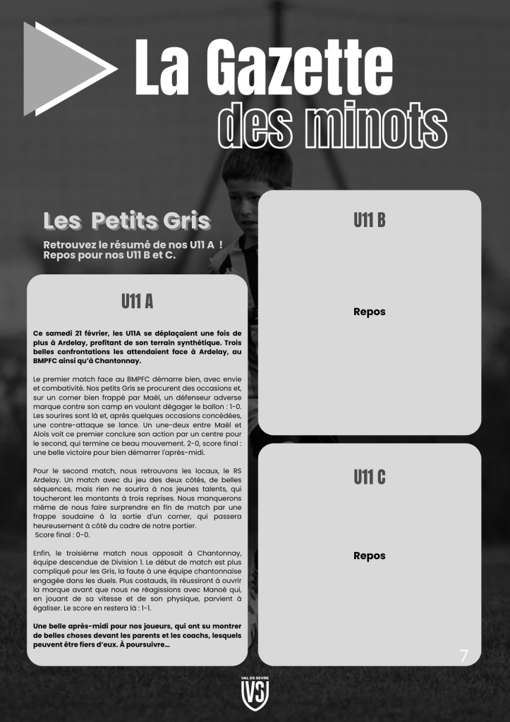 La Voix du Stade N°17 - P7