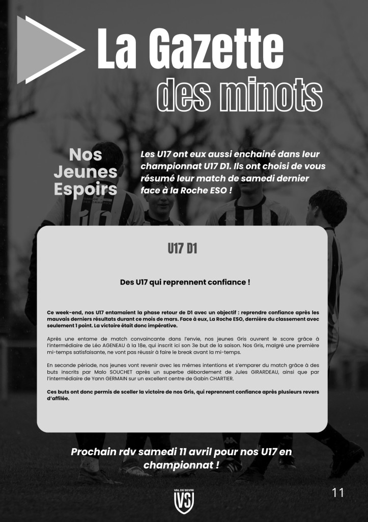 La Voix du Stade N°18 - P11