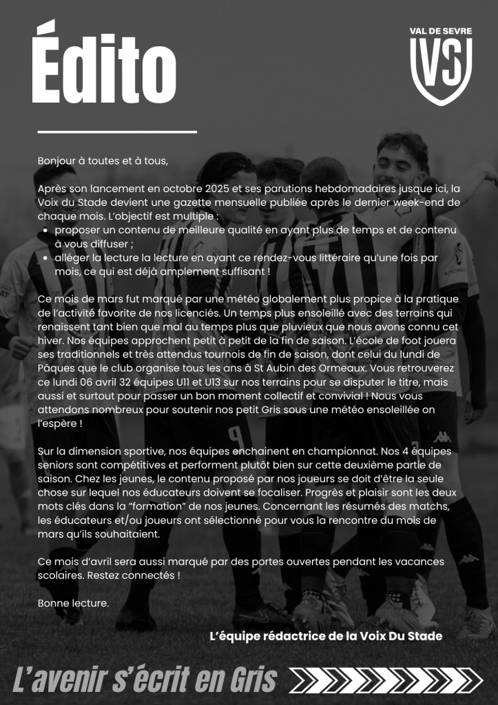 La Voix du Stade N°18 - P3